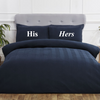 His & Hers personalised chevron pinsonic bedding