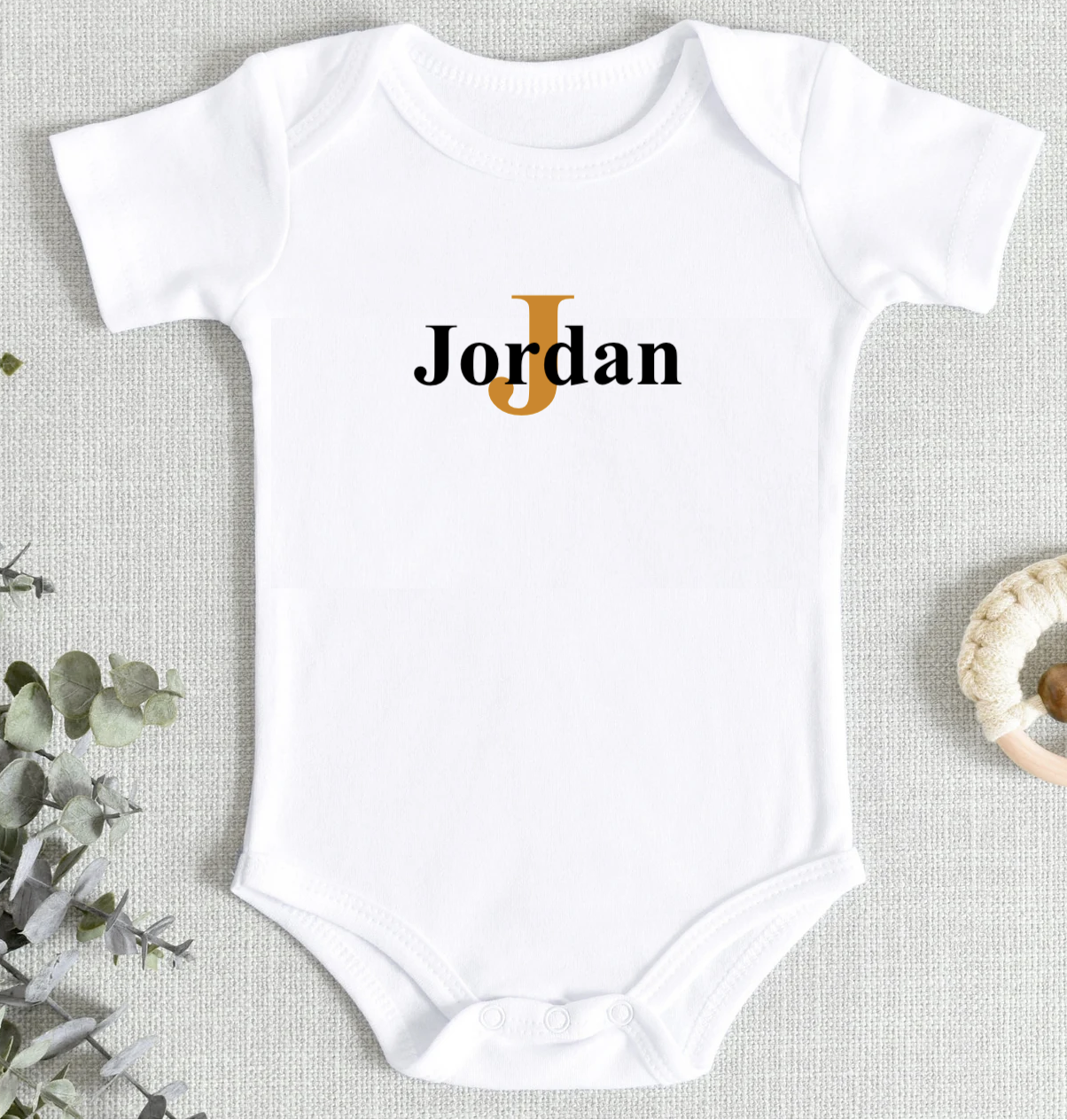 Babies unisex personalised baby bodysuit