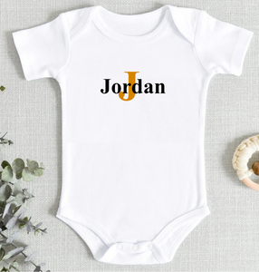 Babies unisex personalised baby bodysuit