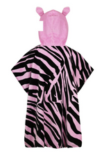 Load image into Gallery viewer, Kids personalised zebra hooded towel
