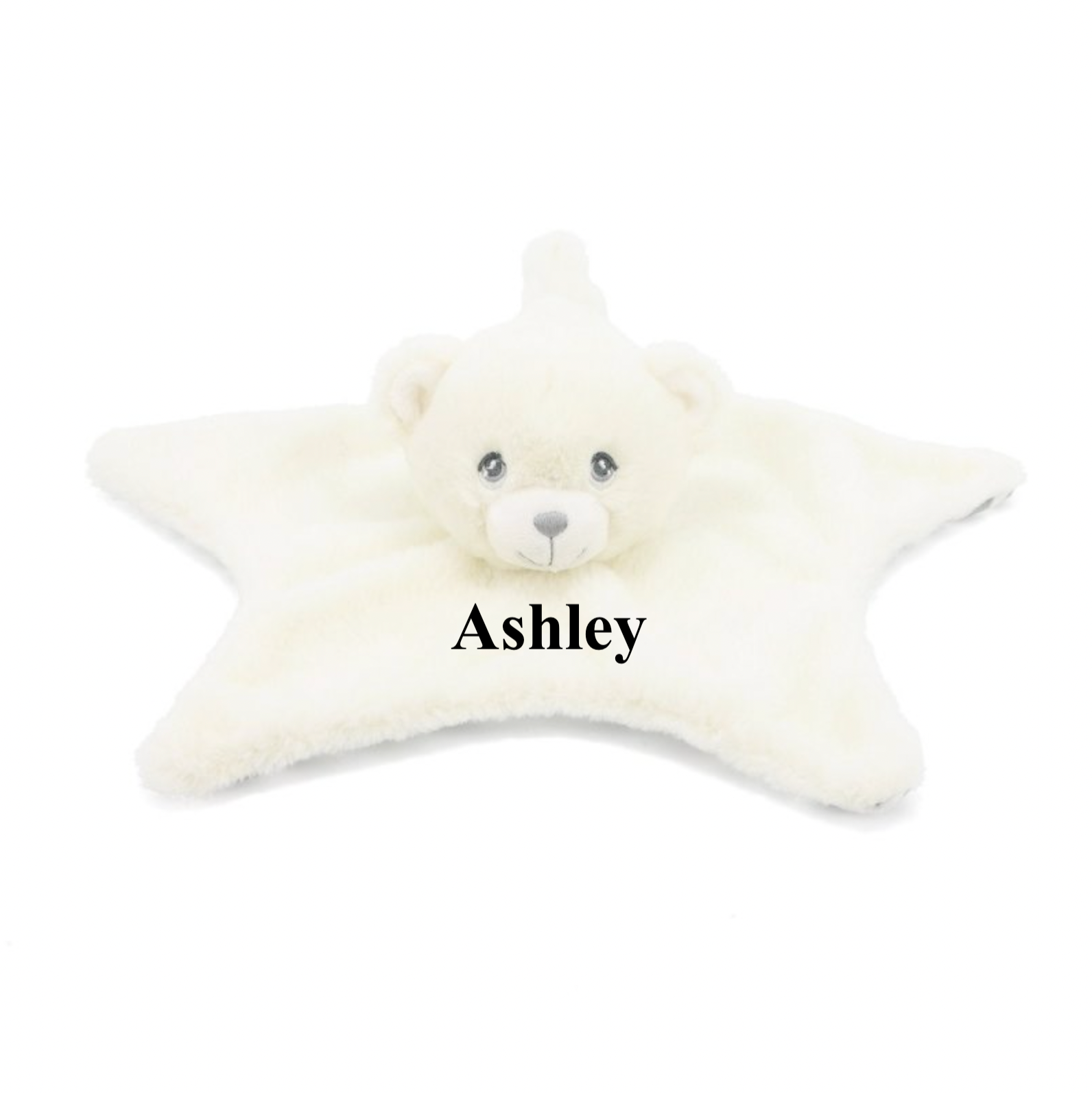 Babies personalised unisex recycled Bear comforter