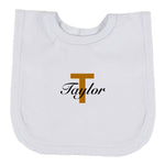 Babies personalised pop-on bib